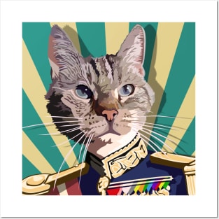 Waldo the conqueror cat Posters and Art